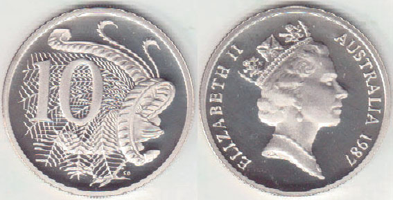 1987 Australia 10 Cents (Proof) mint set only A004229